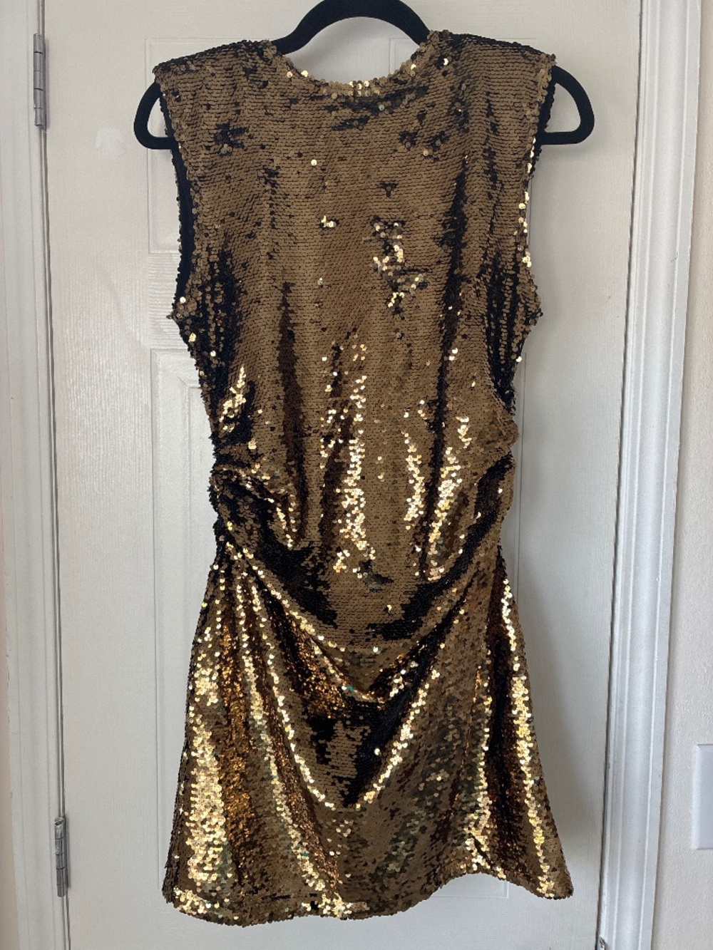 H&M little gold dress